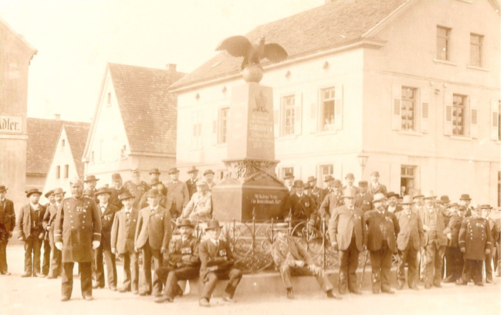 Einweihung des Kriegerdenkmals in Sandhofen